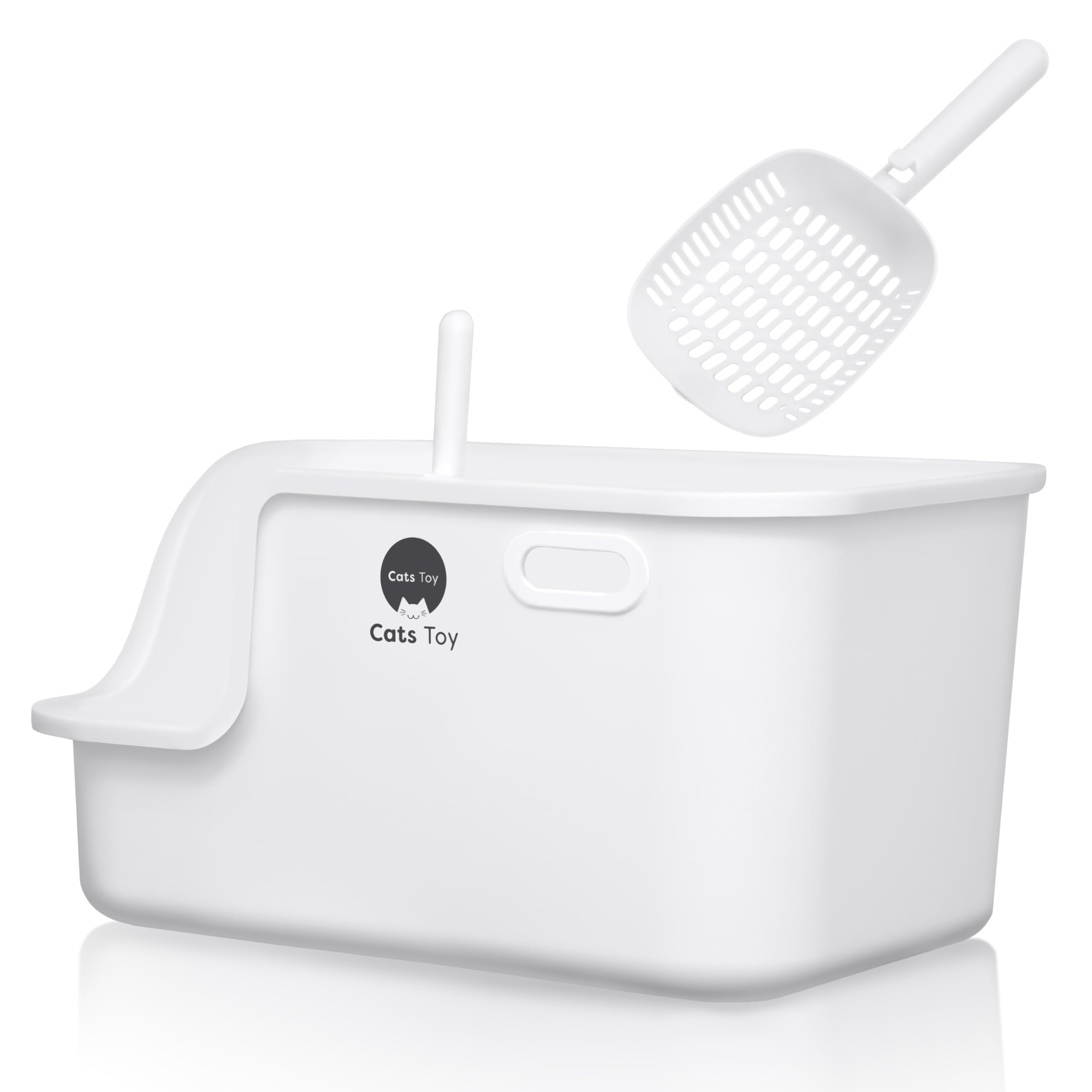 Ｃａｔｓ Ｔｏｙ 猫用トイレセット ホワイト 2個セット Cats Toy 猫用トイレセット ホワイト 2個セット - トイレ
